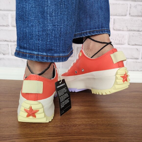 ❤️Converse Run Star Hike Platform Color Pop Sz 8 Women's Shoes Orange A16289C❤️ - Picture 4 of 13